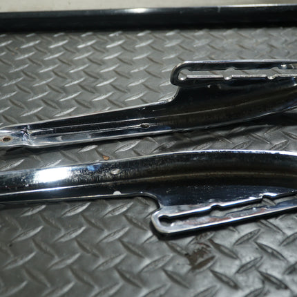 Harley Panhead Chrome Windshield Frame Mount Brackets OEM Pair 48-65