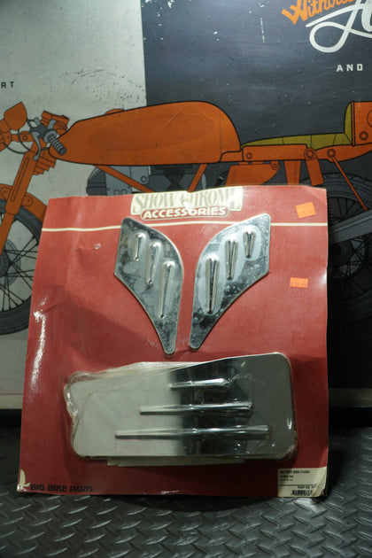 Show Chrome Battery Side Cover 4pc Set Honda CT750 ACE NOS Rare 53-403 photo 1