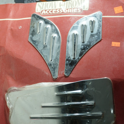 Show Chrome Battery Side Cover 4pc Set Honda CT750 ACE NOS Rare 53-403