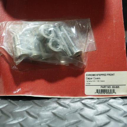 Show Chrome Front Caliper Covers Yamaha VS1100 NEW 63-605 1703-0014