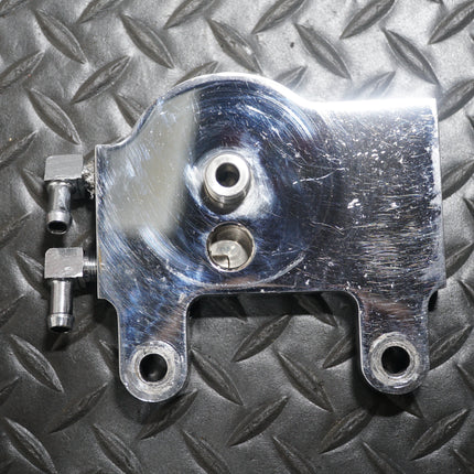 Harley Big Twin Oil Filter Holder Mount 1970-1999 w/ Chrome Filter OEM