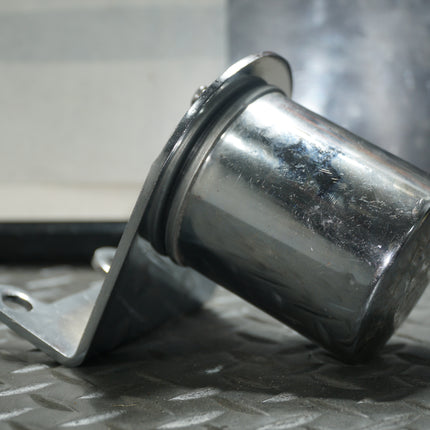 Harley Big Twin Oil Filter Holder Mount 1970-1999 w/ Chrome Filter OEM
