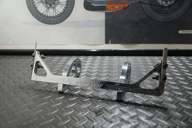 WindVest Windshield Bracket Harley FXDWG 10-1099C Needs Re-Chrome