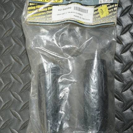 1960s Vintage Amal Style 1” Black Handlebar Grips TBS-42-56590