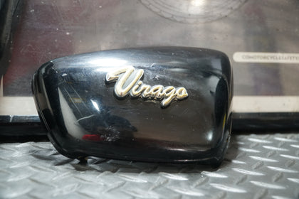 Yamaha Virago XG700 Side Covers Left & Right Toolbox OEM w/ Bolts photo 2