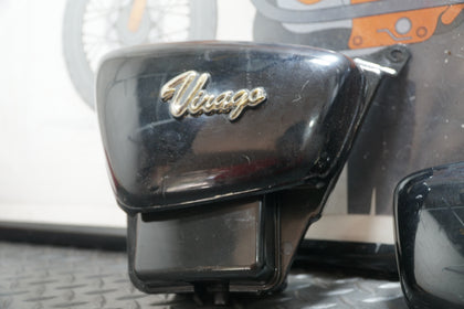 Yamaha Virago XG700 Side Covers Left & Right Toolbox OEM w/ Bolts photo 3