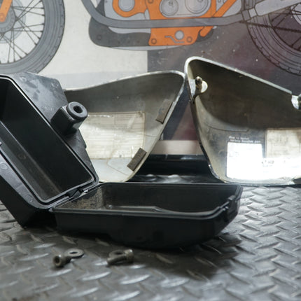 Yamaha Virago XG700 Side Covers Left & Right Toolbox OEM w/ Bolts