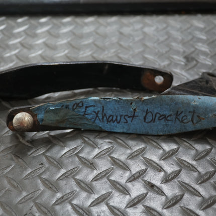 2002-2003 Harley Super Glide Exhaust Bracket Mounts Pair OEM