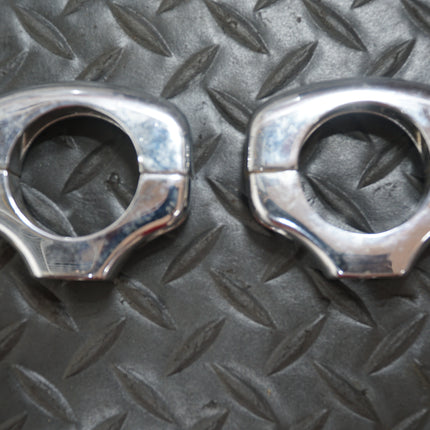 Harley Softail Chrome Front Turn Signal Mounting Clamps 58060-93 OEM