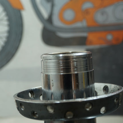 Harley Softail Custom Dyna Wide Glide Chrome Laced Front Wheel Hub OEM