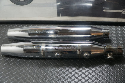 2000-2004 Harley OEM Exhaust Muffler Set 65094-00 65890-00 Touring photo 2