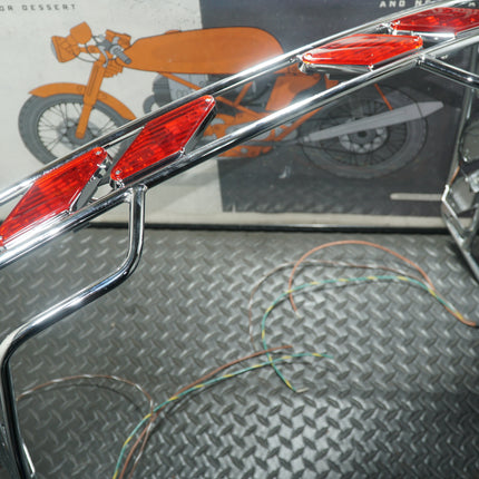 Kuryakyn KY-3099 Honda GL1500 Gold Wing Tourbox Chrome Light Rail with LED Lights