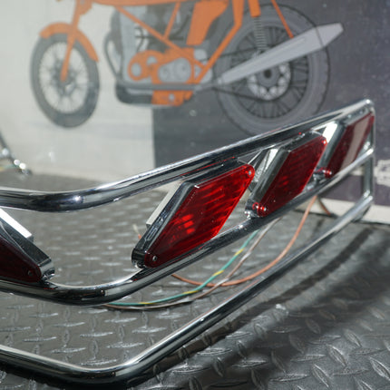Kuryakyn KY-3099 Honda GL1500 Gold Wing Tourbox Chrome Light Rail with LED Lights