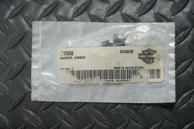 2 Pack NOS OEM Harley Davidson Airbox Bumper 11558 Genuine