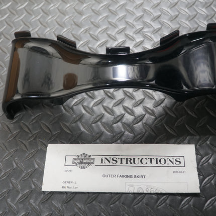 Harley Touring Batwing Fairing Skirt 2014-2022 Black OEM 57000257