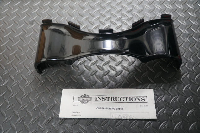 Harley Touring Batwing Fairing Skirt 2014-2022 Black OEM 57000257