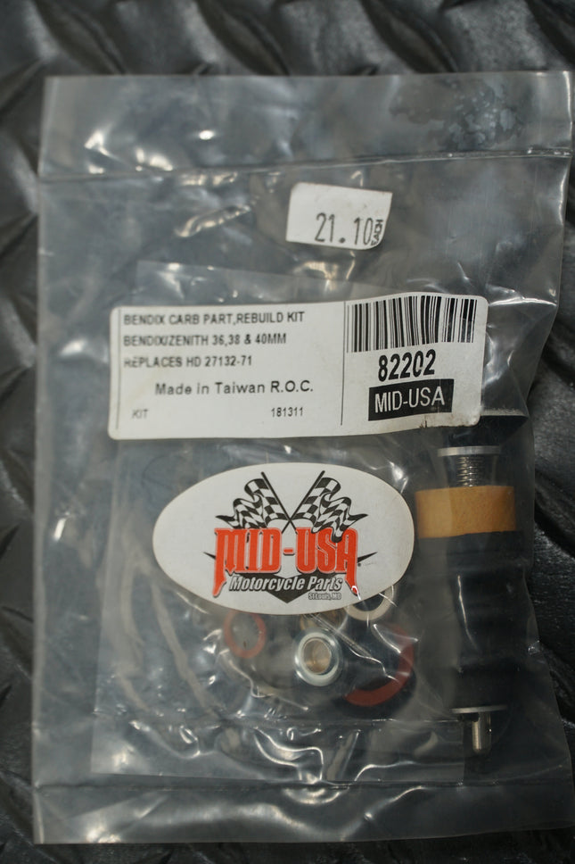 Mid USA Rebuild Kit 82202 for Harley Bendix Zenith 36mm 38mm 40mm Carb