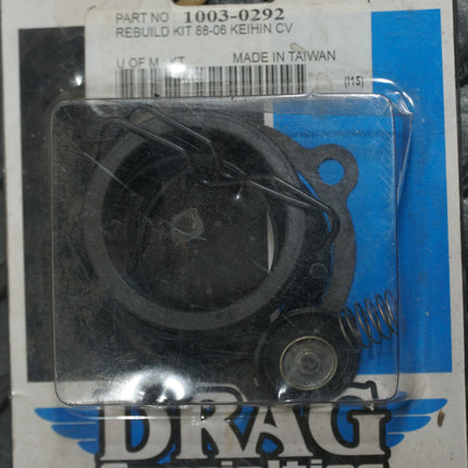 Drag Specialties Carb Rebuild Kit 88-06 Keihin CV & Butterfly Style New