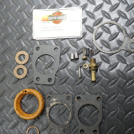 Linkert Carburetor Overhaul Kit w/ Float Harley VL EL FL UL WL 33-65