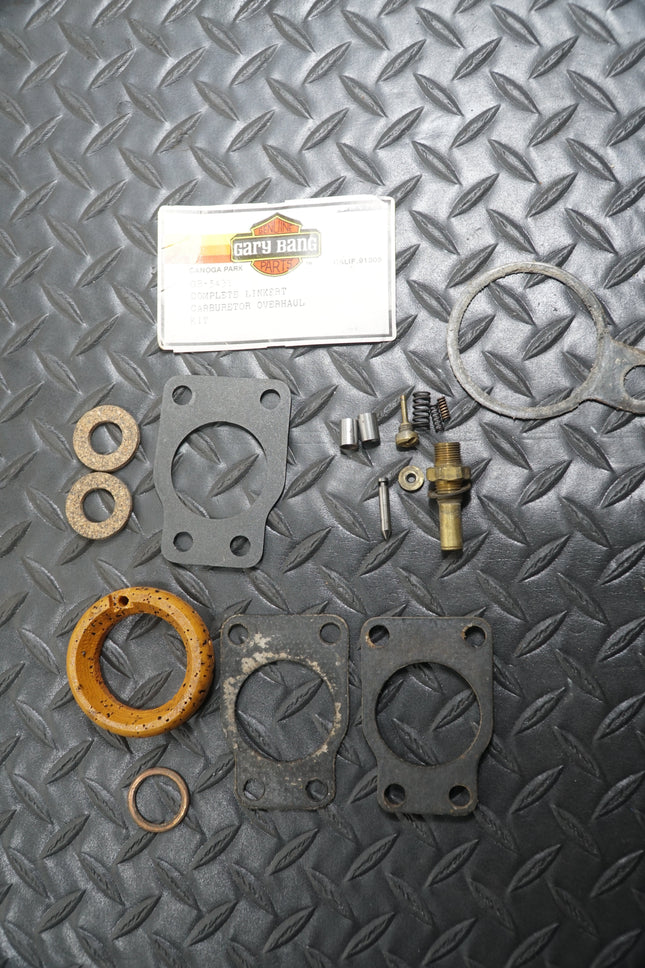 Linkert Carburetor Overhaul Kit w/ Float Harley VL EL FL UL WL 33-65