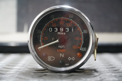 Royal Enfield Speedometer 3931 Miles OEM Gauge No Wiring photo 1
