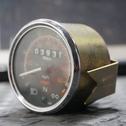 Royal Enfield Speedometer 3931 Miles OEM Gauge No Wiring