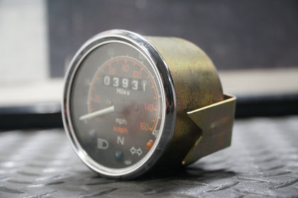 Royal Enfield Speedometer 3931 Miles OEM Gauge No Wiring photo 2