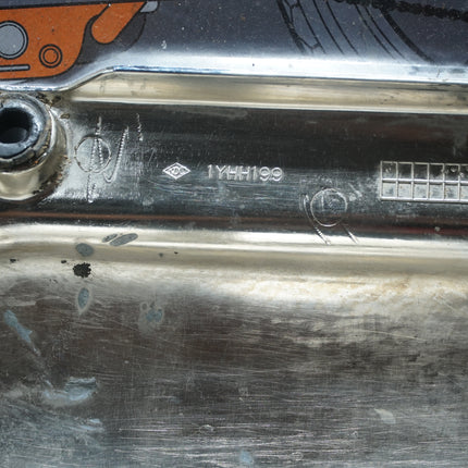 Yamaha V-Star XVS1100 Left Rear Engine Chrome Side Cover Guard OEM Used