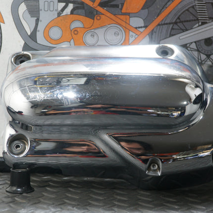 Yamaha V-Star XVS1100 Left Rear Engine Chrome Side Cover Guard OEM Used