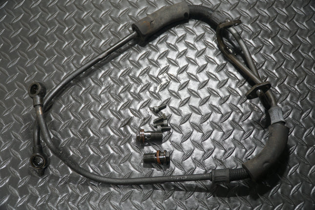 1996 Suzuki Katana GSX600F Oil Cooler Line Pair Assembly OEM w/ Hardware