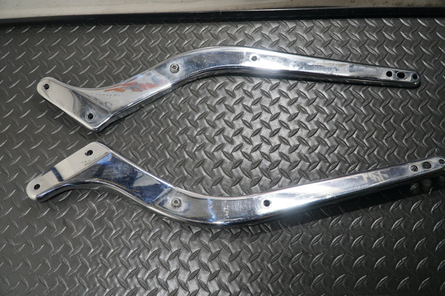 2008 Harley Softail Fat Boy Chrome Rear Fender Strut Cover Set OEM 47814-08