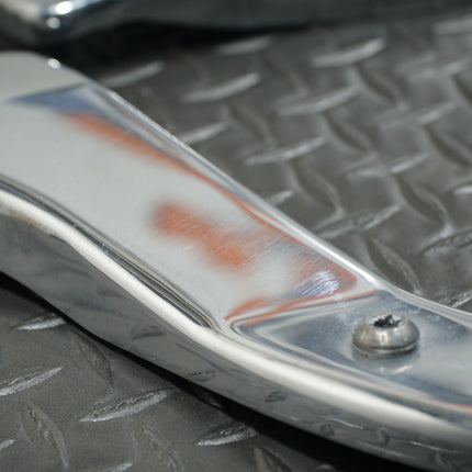 2008 Harley Softail Fat Boy Chrome Rear Fender Strut Cover Set OEM 47814-08