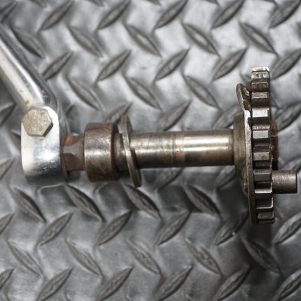 Harley Popsicle Kicker Arm Pedal Rubber w/ Shaft Gear Nut Panhead Shovelhead