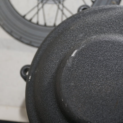 Harley Dyna Softail Outer Primary Cover 2006-17 Wrinkle Black OEM