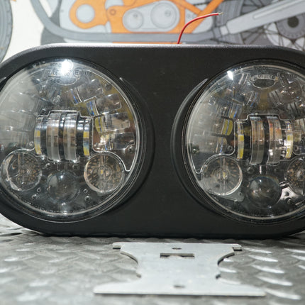 Custom Dynamics Chrome Adaptive LED Headlamp PB-RG13A-C Harley Road Glide