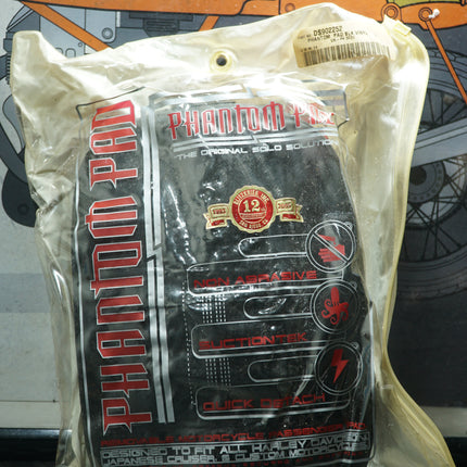 Phantom Pad Black Vinyl Passenger Seat Pad DS-902252 Motorcycle Accessory