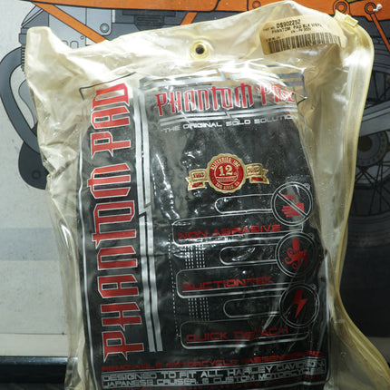 Phantom Pad Black Vinyl Passenger Seat Pad DS-902252 Motorcycle Accessory