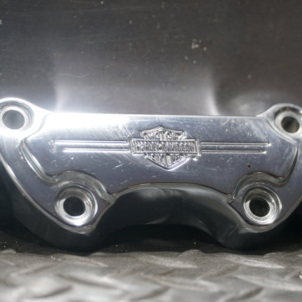 Harley Sportster Dyna Softail Handlebar Top Clamp OEM Chrome Riser Cover