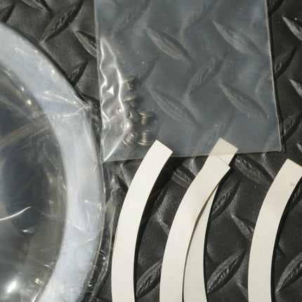 Domed Polished Pulley Covers 5-Speed 3” BDL Belt Drive Softail FLT FXR