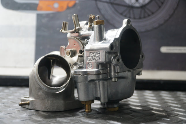 Harley S&S Super E Shorty Carburetor Assembly 388 X158 Manifold Cleaned