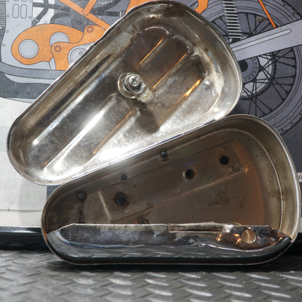 Harley Softail Right Side Tool Box Storage Compartment Used Damaged