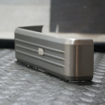 Harley Dyna 06+ Battery Cover Chrome w/ Brushed Aluminum or Stainless Trim
