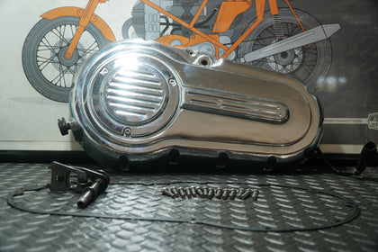 1999 Victory V92C Clutch Cover w/ Stator Gasket Bolts & Shift Shaft Ratchet photo 1