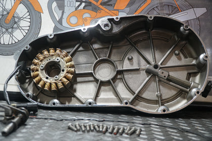 1999 Victory V92C Clutch Cover w/ Stator Gasket Bolts & Shift Shaft Ratchet photo 7