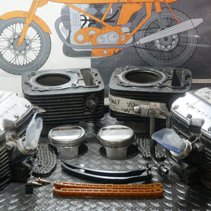 Victory V92C Sport Deluxe Cylinder Heads Cylinders Pistons Valves OEM Top End