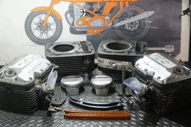 Victory V92C Sport Deluxe Cylinder Heads Cylinders Pistons Valves OEM Top End