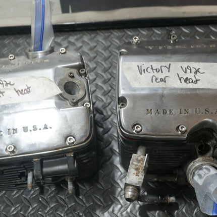 Victory V92C Sport Deluxe Cylinder Heads Cylinders Pistons Valves OEM Top End