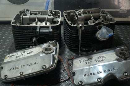 Victory V92C Sport Deluxe Cylinder Heads Cylinders Pistons Valves OEM Top End photo 13