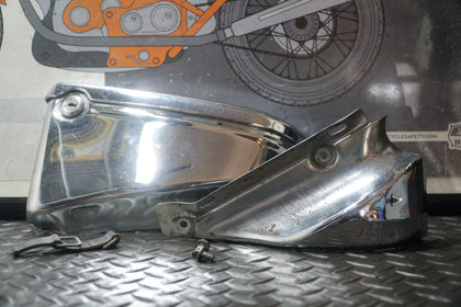 1993 Honda Shadow 1100 VT1100C Right Seat Cover & Exhaust Heat Shield OEM photo 1