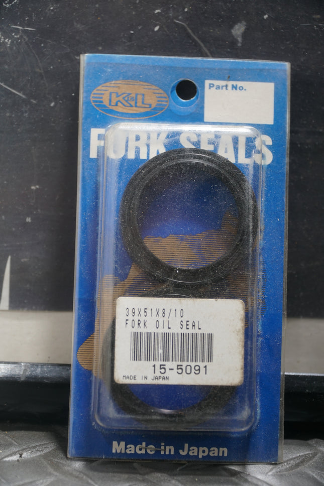 NEW K&L Supply Fork Oil Seals 39x51x8/10mm 15-5091 NOK Suspension Set